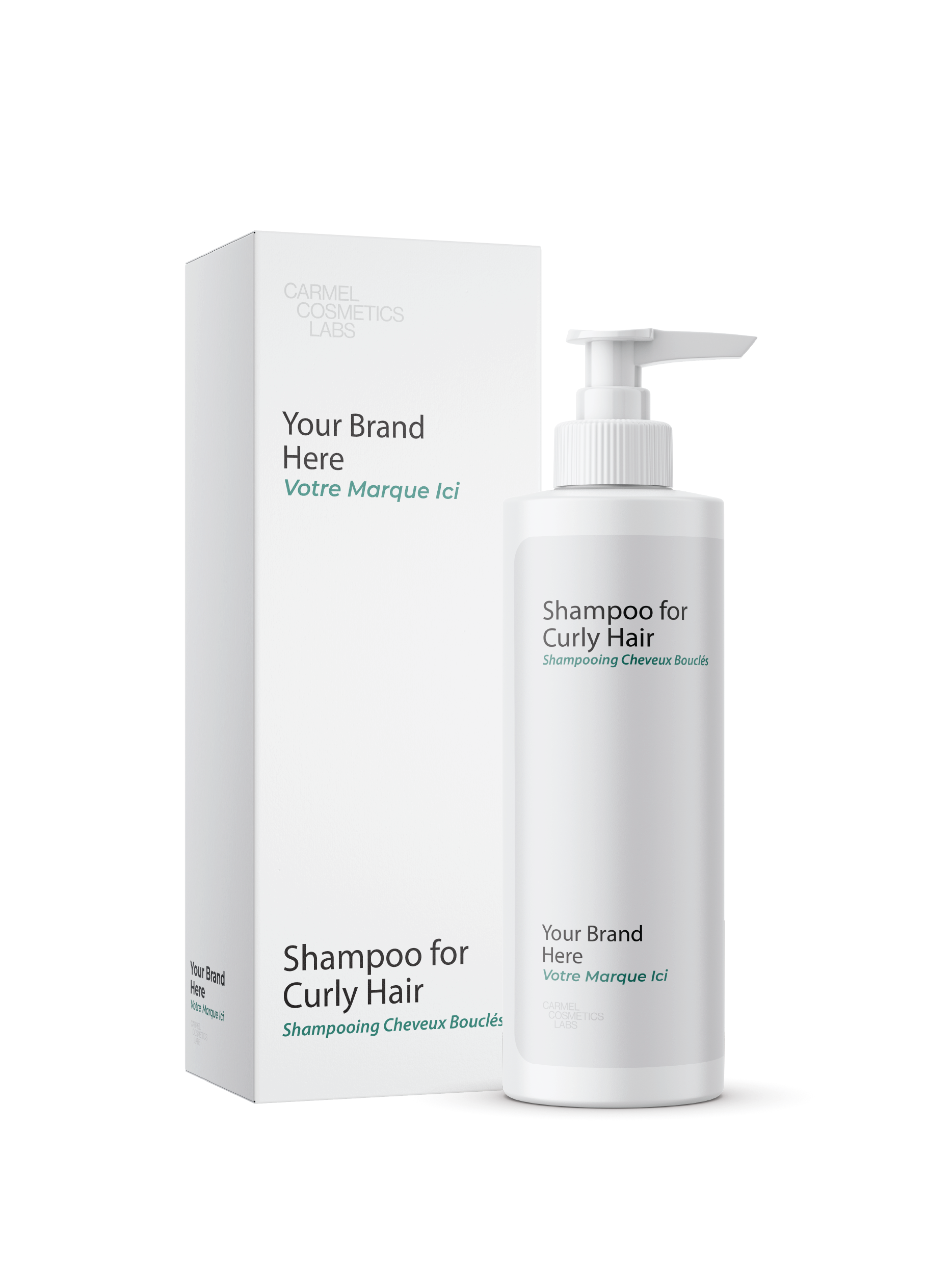 Shampooing cheveux bouclés en marque blanche