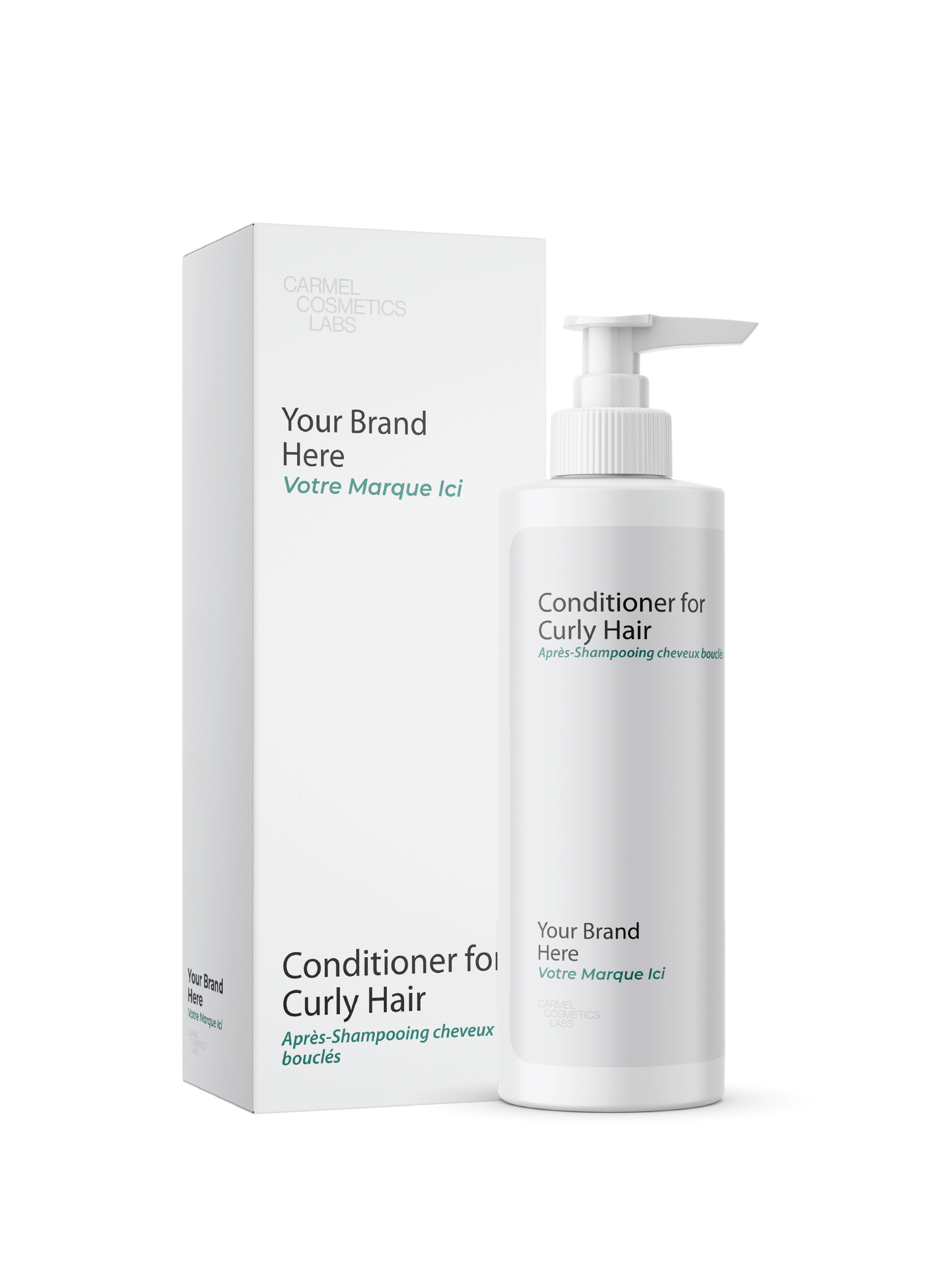 Après-shampooing cheveux bouclés en marque blanche