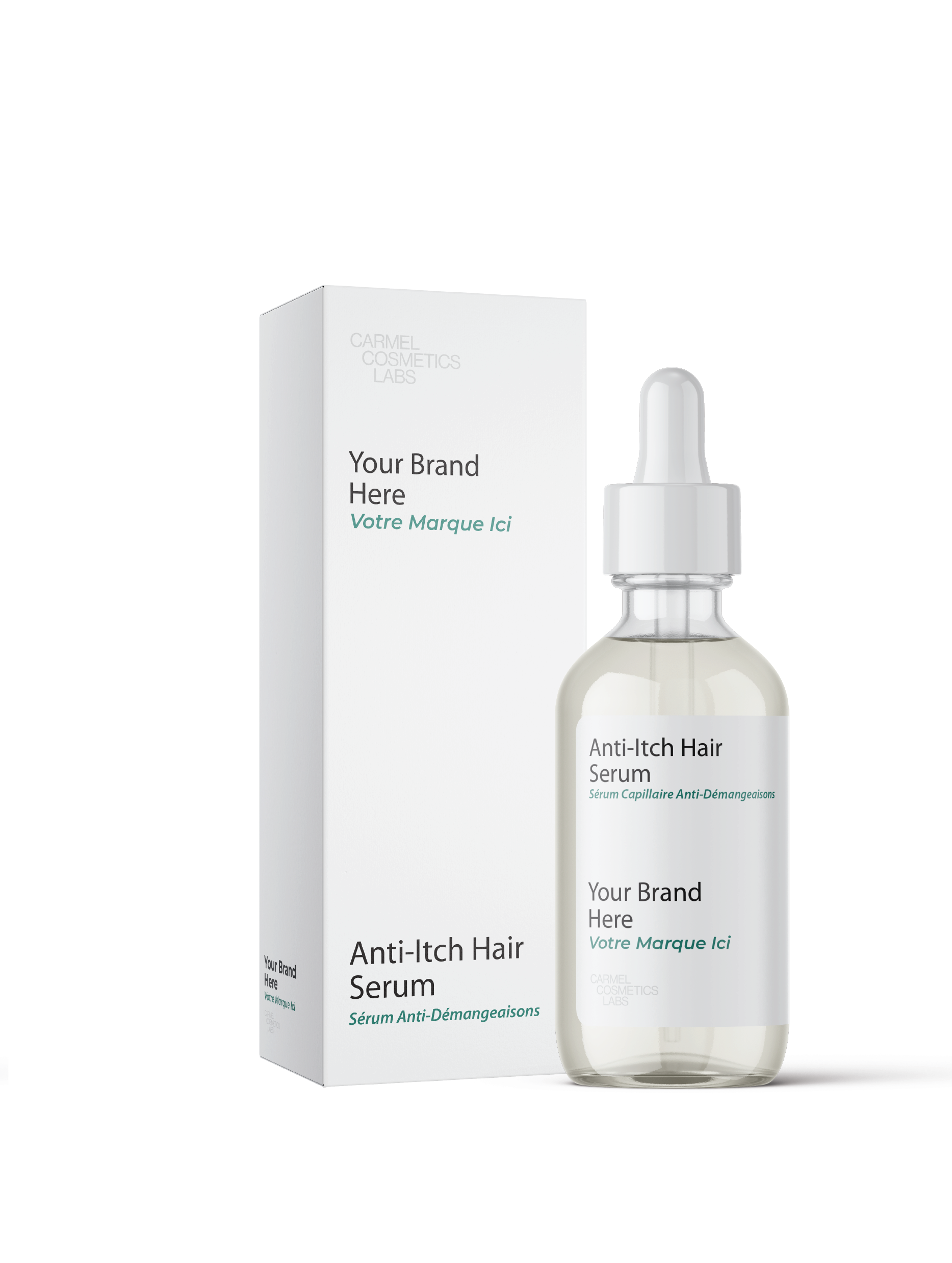 Sérum capillaire anti-démangeaisons en marque blanche