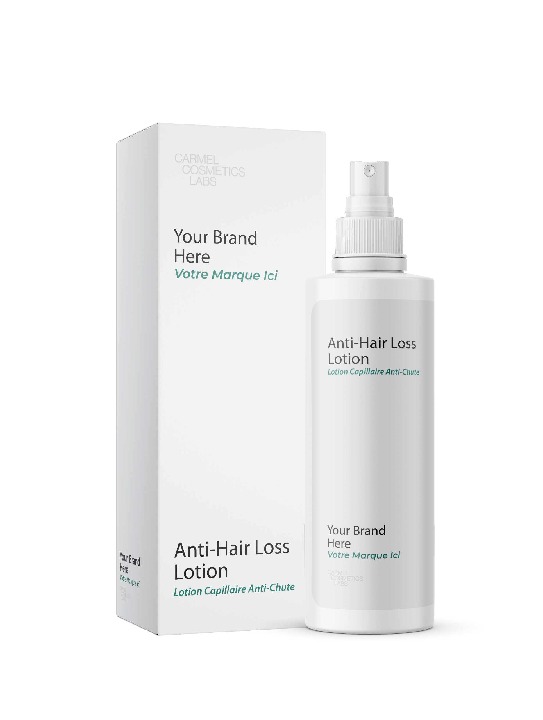 Lotion capillaire anti-chute en marque blanche