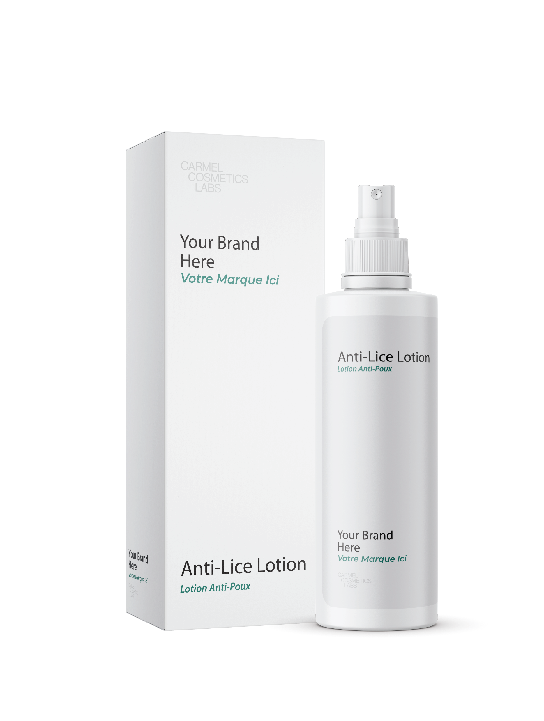 Lotion anti-poux en marque blanche