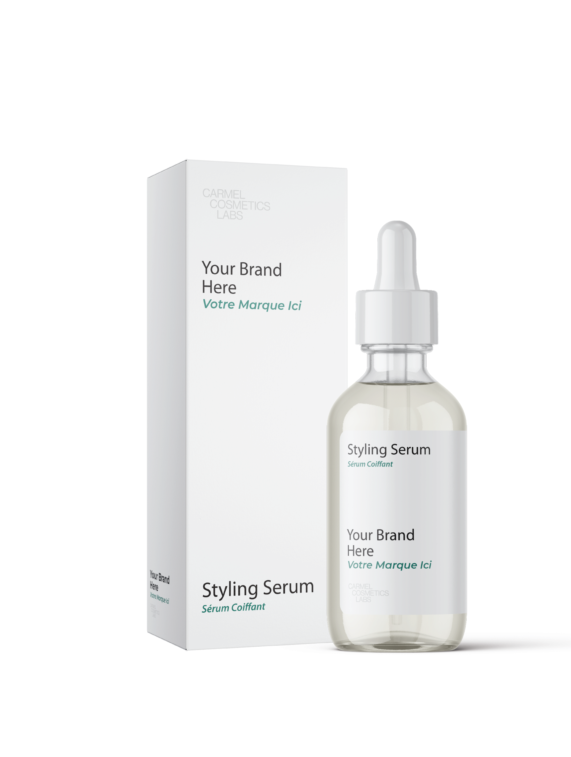 Sérum coiffant en marque blanche