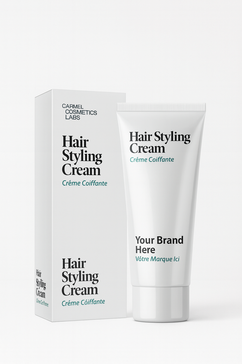 Crème coiffante en marque blanche