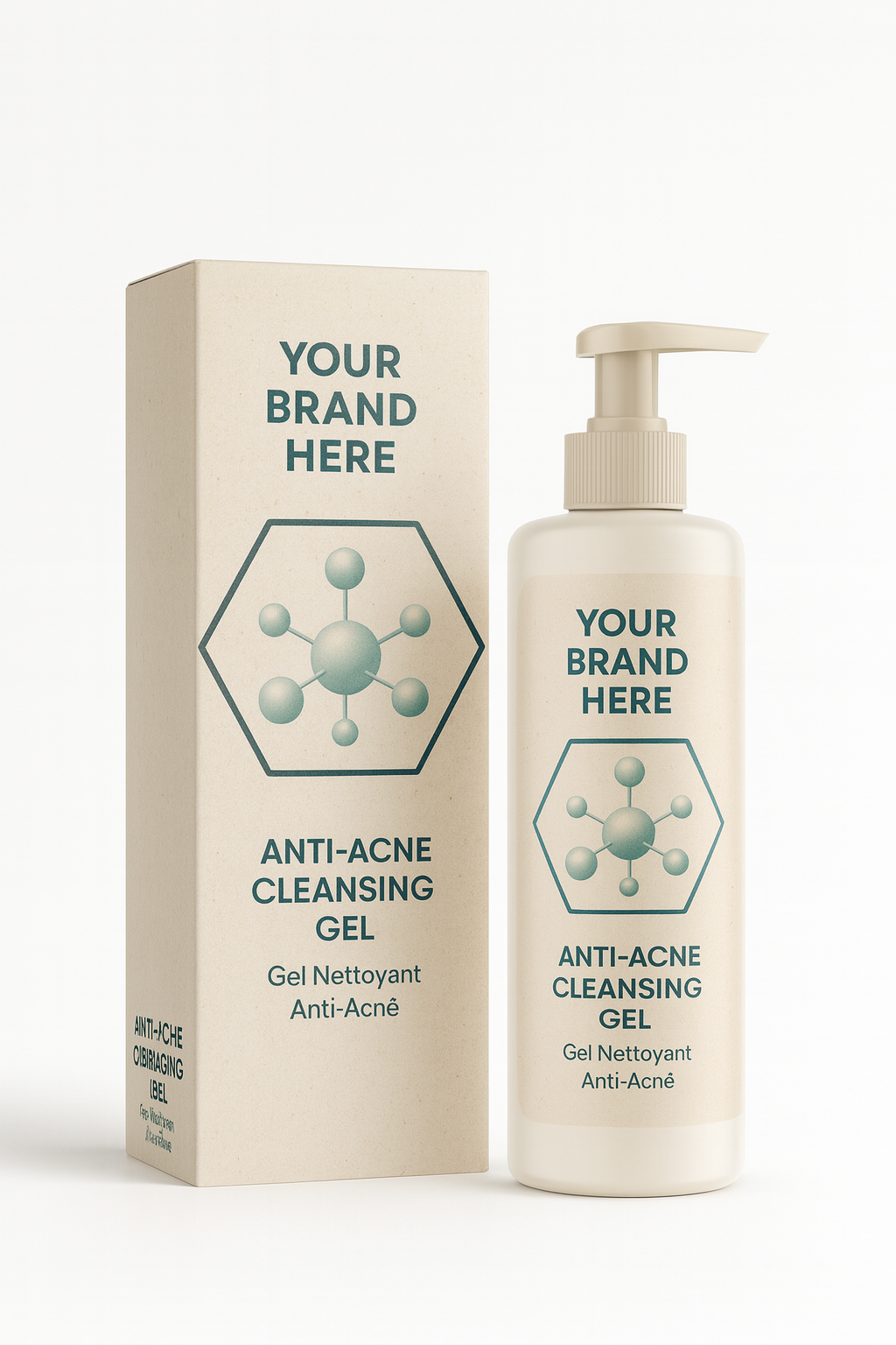 Gel nettoyant Anti-Acne en marque blanche