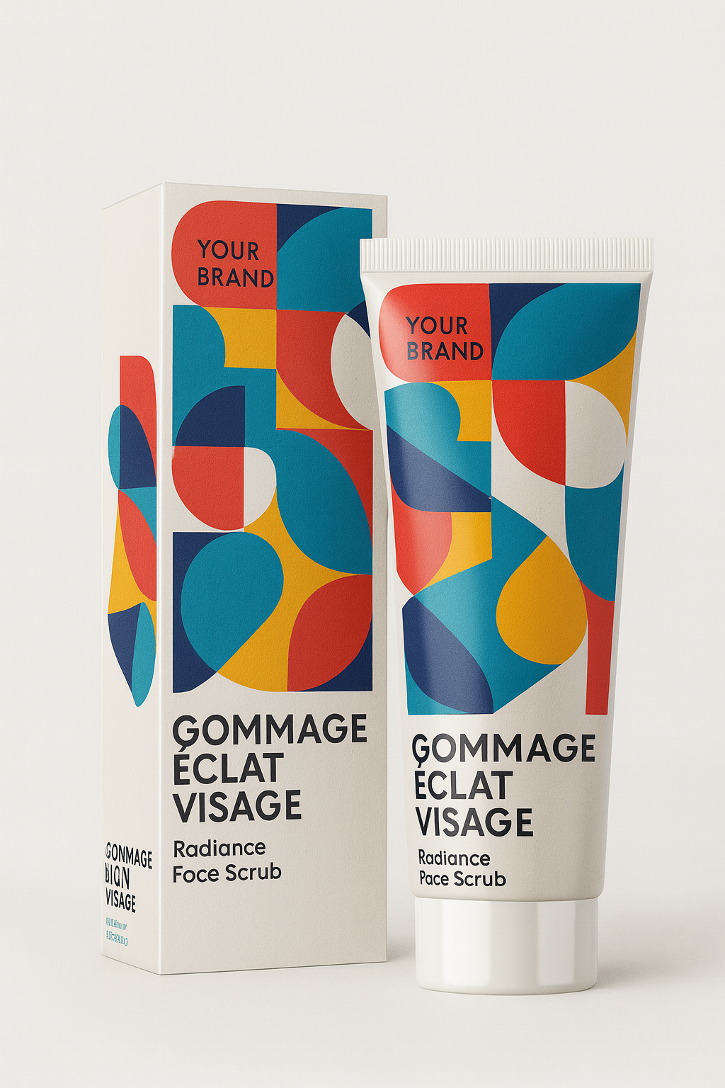 Gommage éclat visage en marque blanche