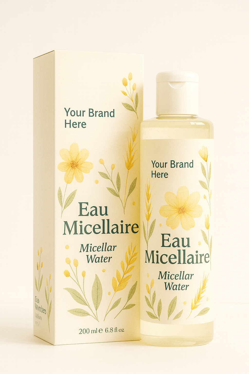 Eau micellaire en marque blanche
