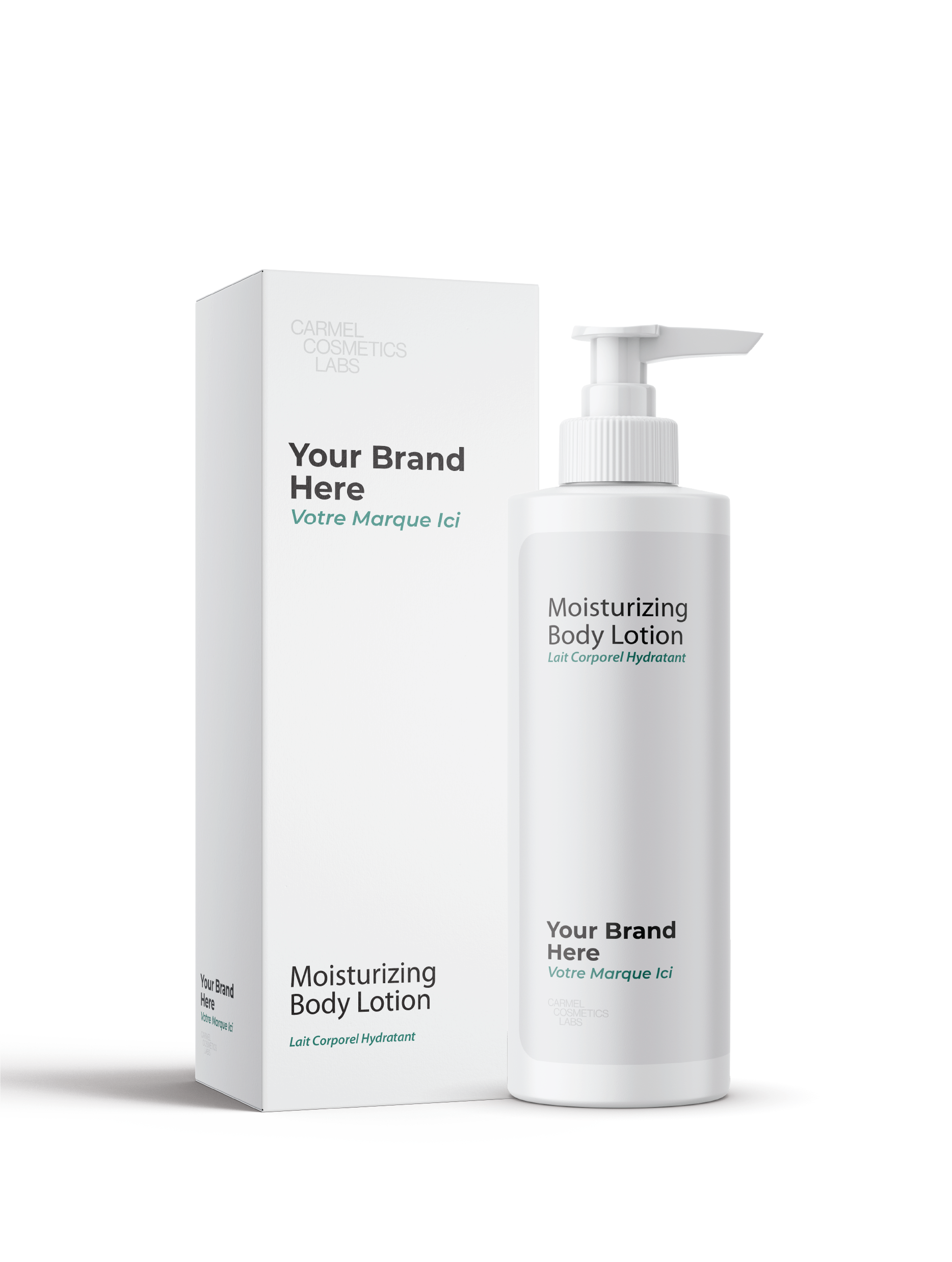 Lait corporel hydratant en marque blanche