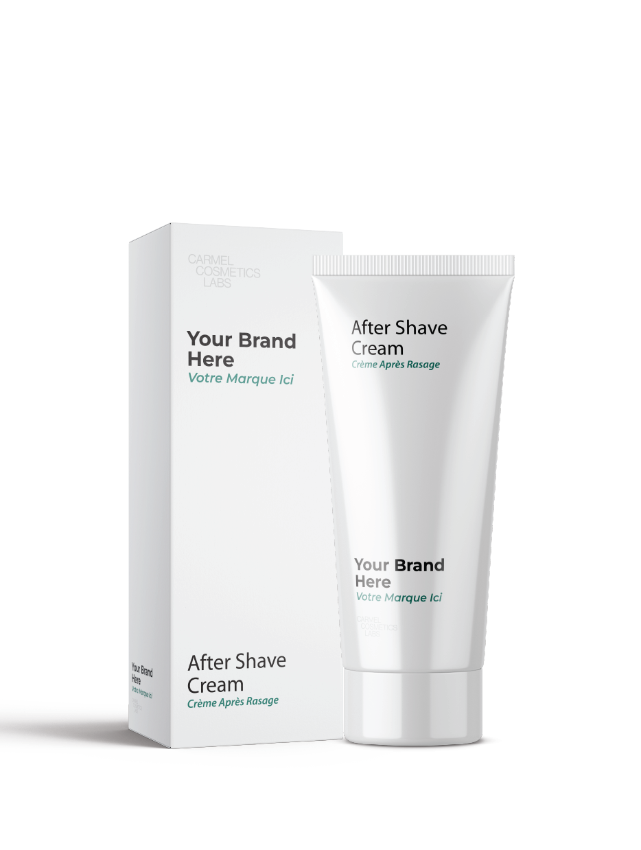 Crème après-rasage en marque blanche