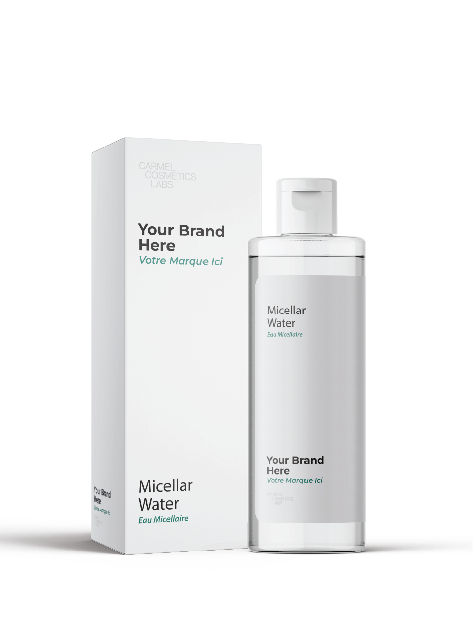 Eau micellaire en marque blanche