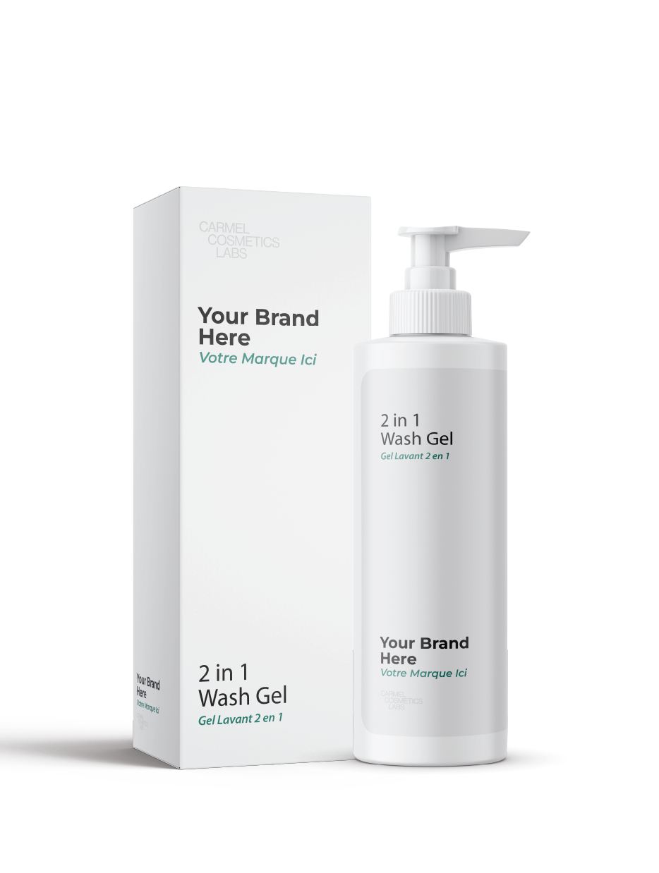 Gel lavant 2 en 1 pour bébé et enfants en marque blanche