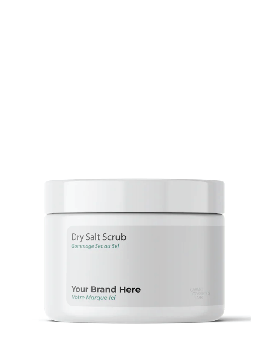 Gommage sec au sel en marque blanche