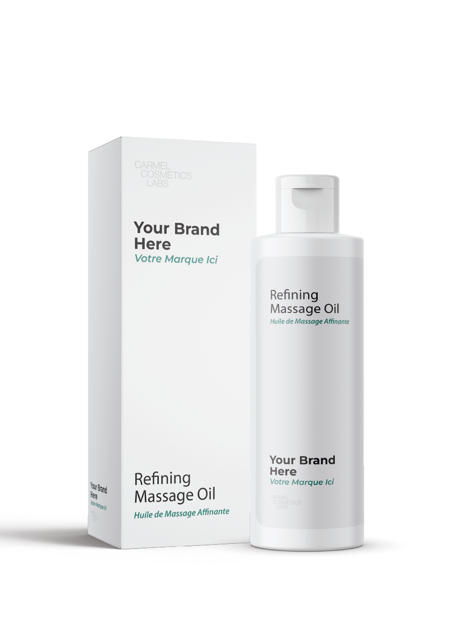 Huile de massage affinante en marque blanche