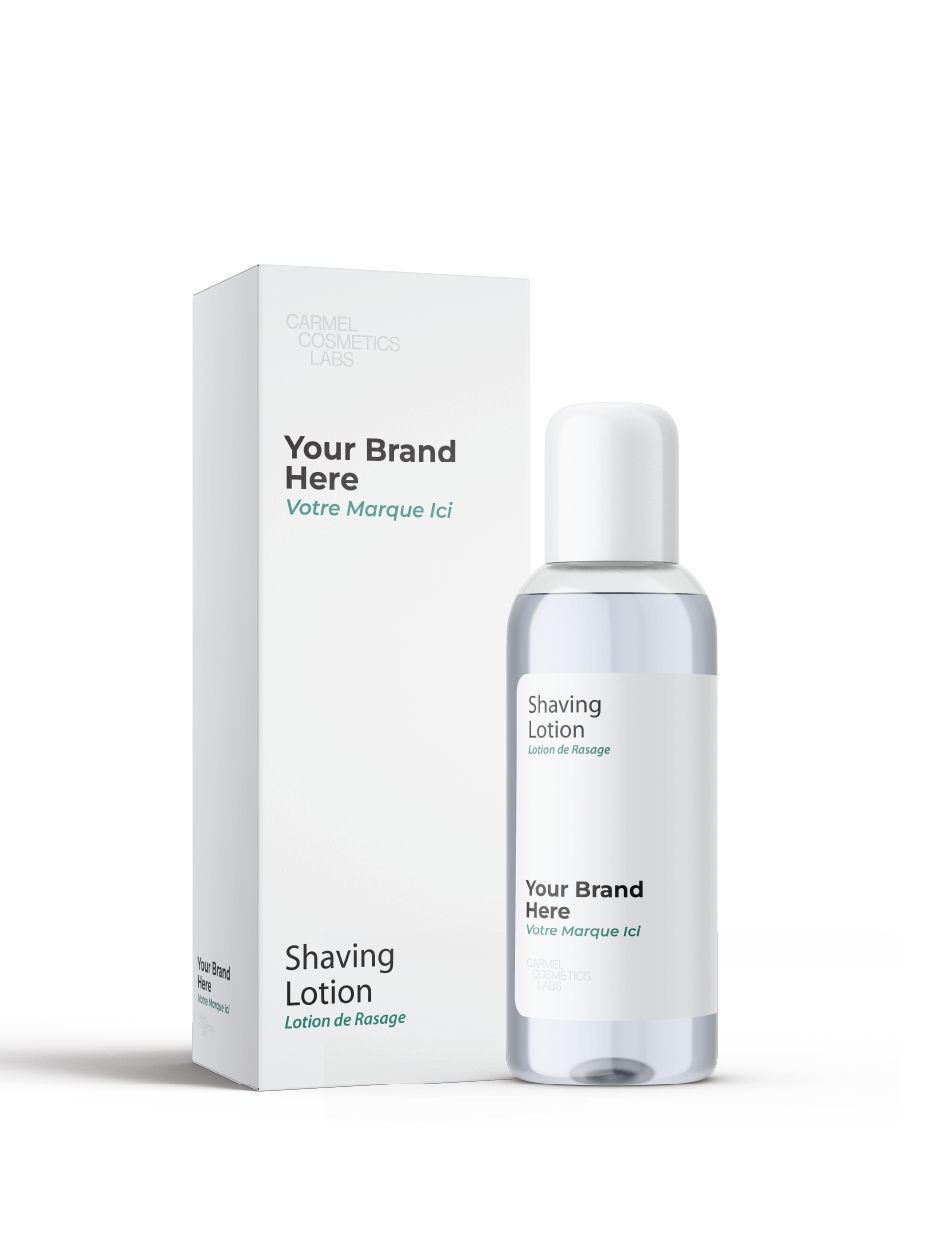 Lotion après-rasage en marque blanche