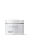 Masque capillaire pour cheveux bouclés en marque blanche