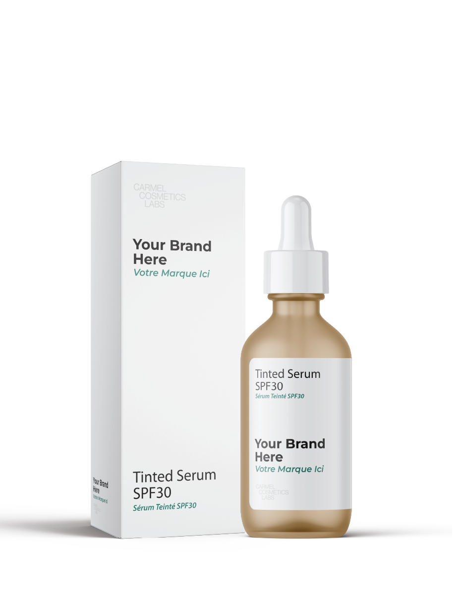 Sérum teinté spf30 en marque blanche