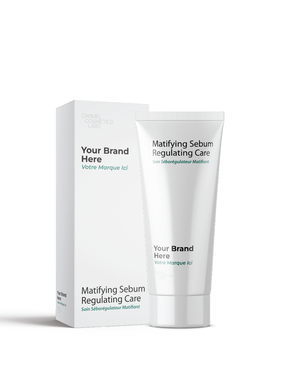 Soin séborégulateur matifiant en marque blanche