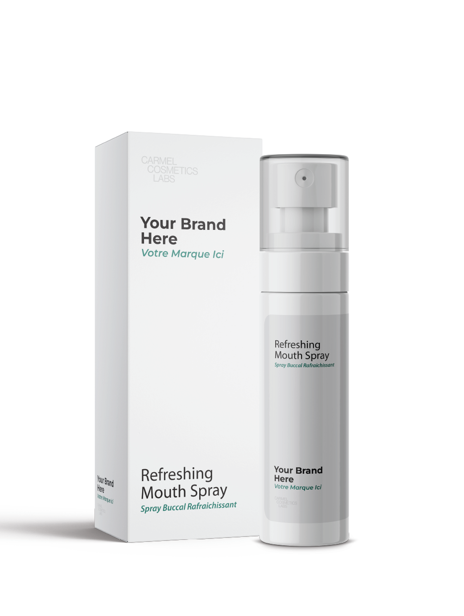 Spray buccal rafraichissant en marque blanche