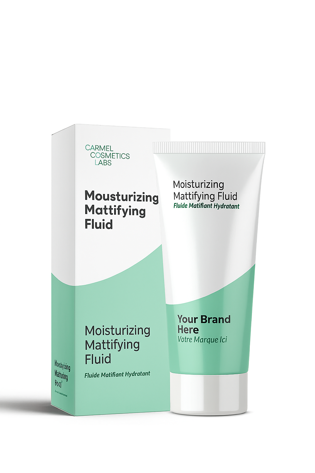 Fluide matifiant hydratant en marque blanche